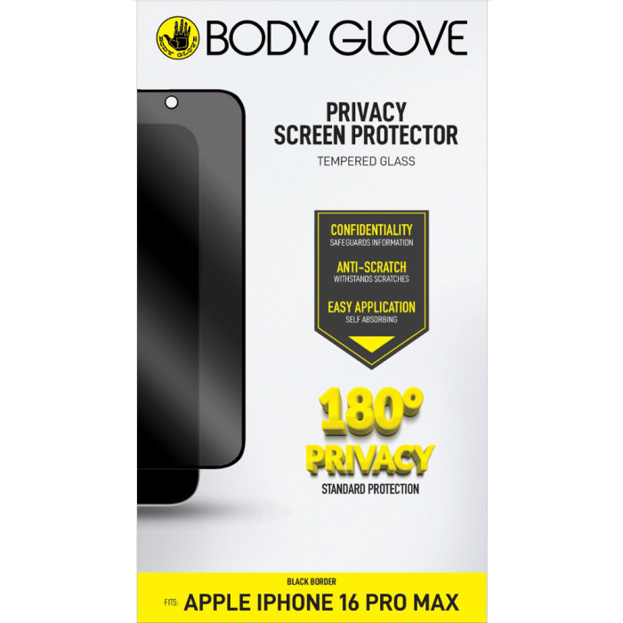 Body Glove Privacy Tempered Glass for iPhone 17 Pro Max/16 Pro Max